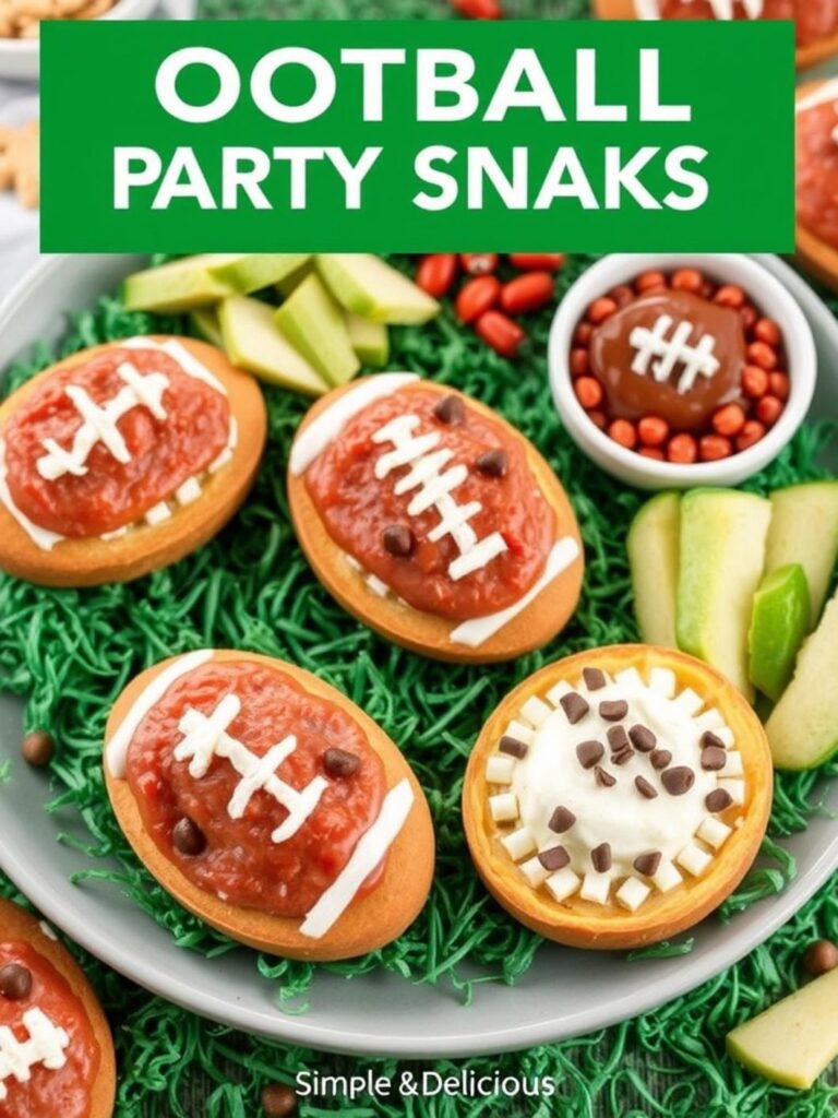 FOOTBALL PARTY SNACKS – Simple & Delicious