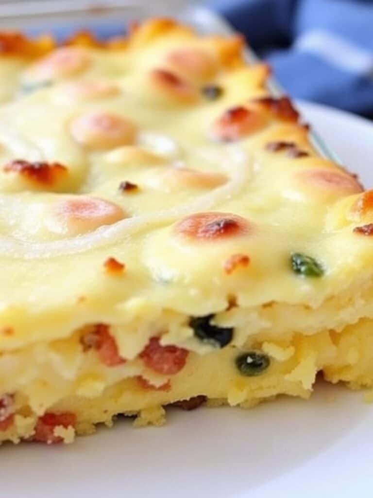 LAZY BREAKFAST CASSEROLE – Ready in Just 10 Mins