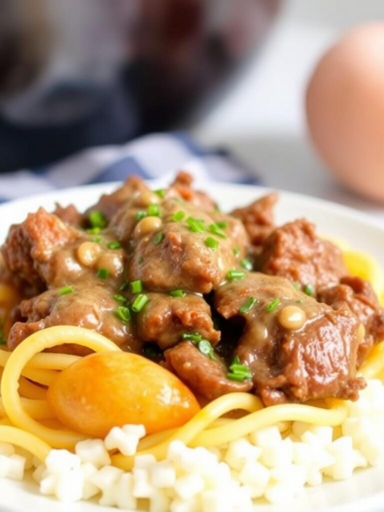 GARLIC BUTTER BEEF – Easy Comfort Food