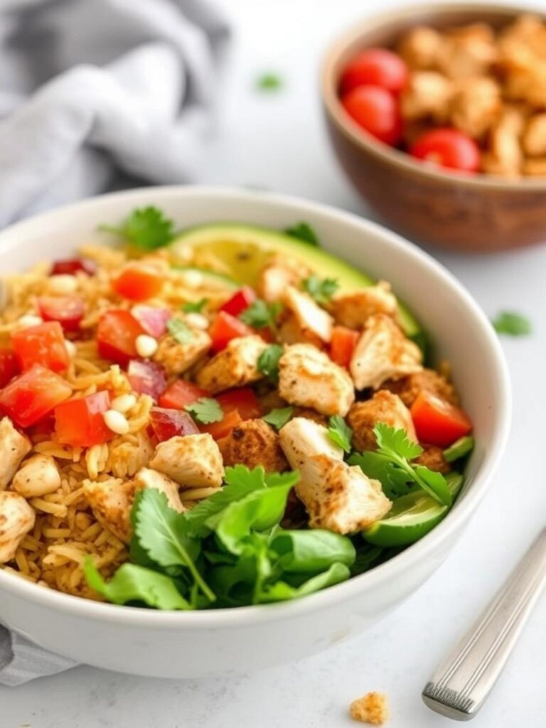 Chicken Burrito Bowl – Healthy High Protein