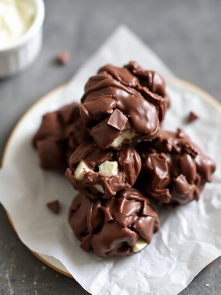 CHOCOLATE YOGURT CLUSTERS – Just 4 Ingredients