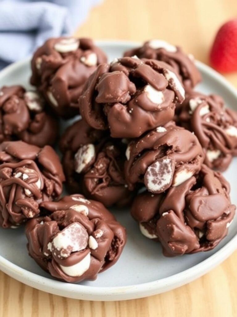 CHOCOLATE YOGURT CLUSTERS – Just 4 Ingredients