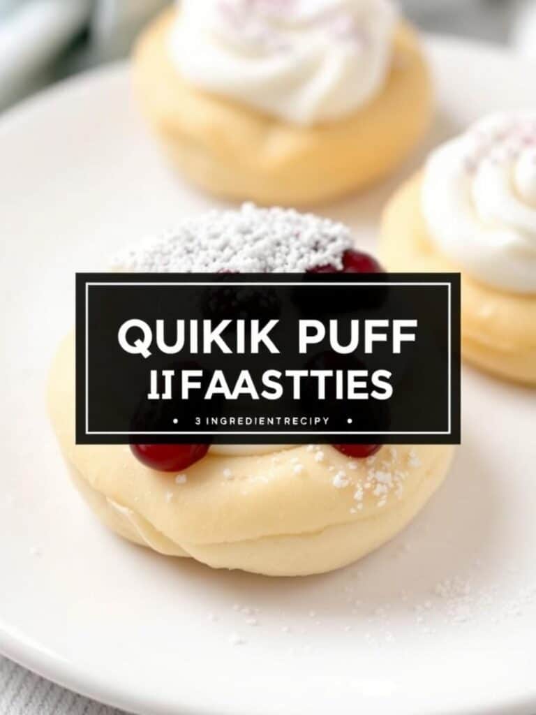 QUICK PUFF PASTRIES – Simple 3-Ingredient Recipe