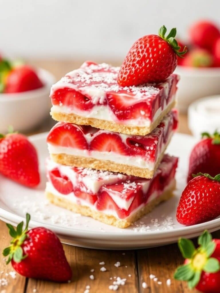 STRAWBERRY SHORTCAKE BARS – Simple & Delicious