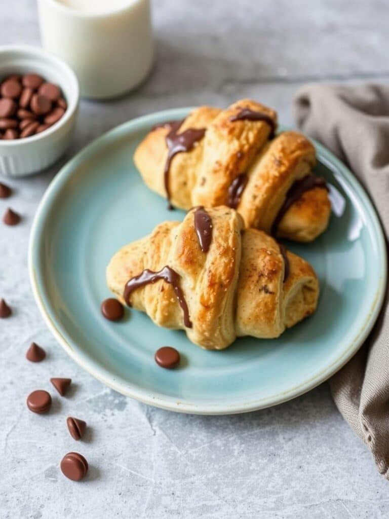 HOMEMADE CHOCOLATE CROISSANTS – Just 3 Ingredients