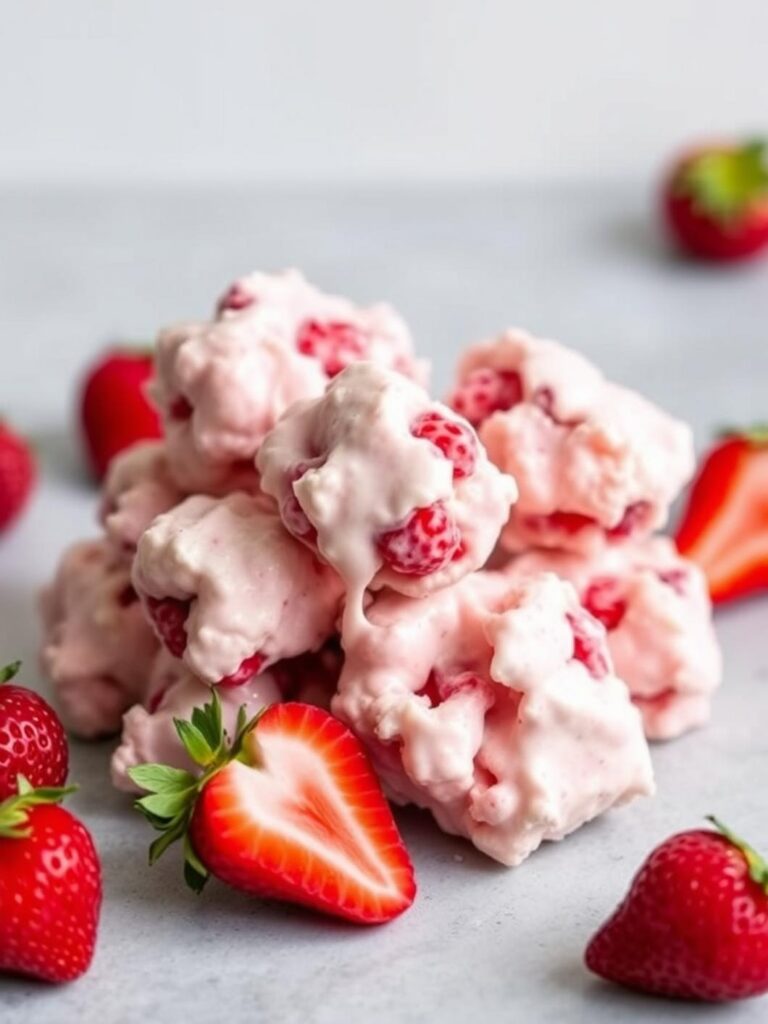 STRAWBERRY YOGURT CLUSTERS – Simple & Delicious
