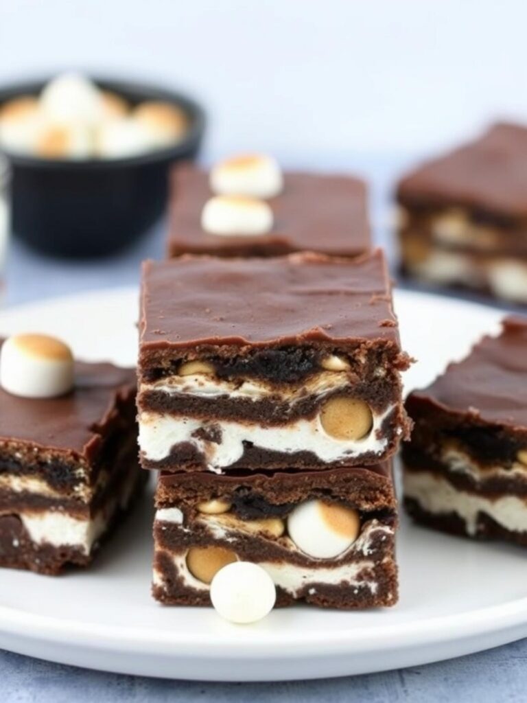 SMORES COOKIE BARS – Simple & Delicious