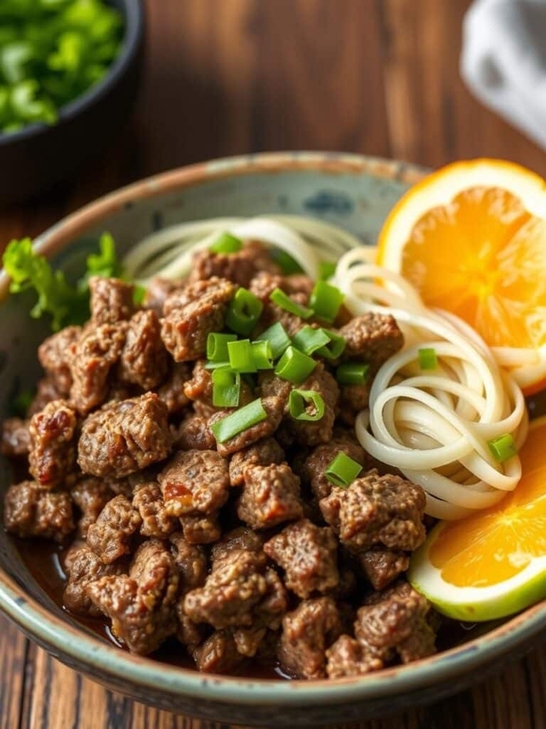 KOREAN GROUND BEEF BOWL – Done in 15 Minutes
