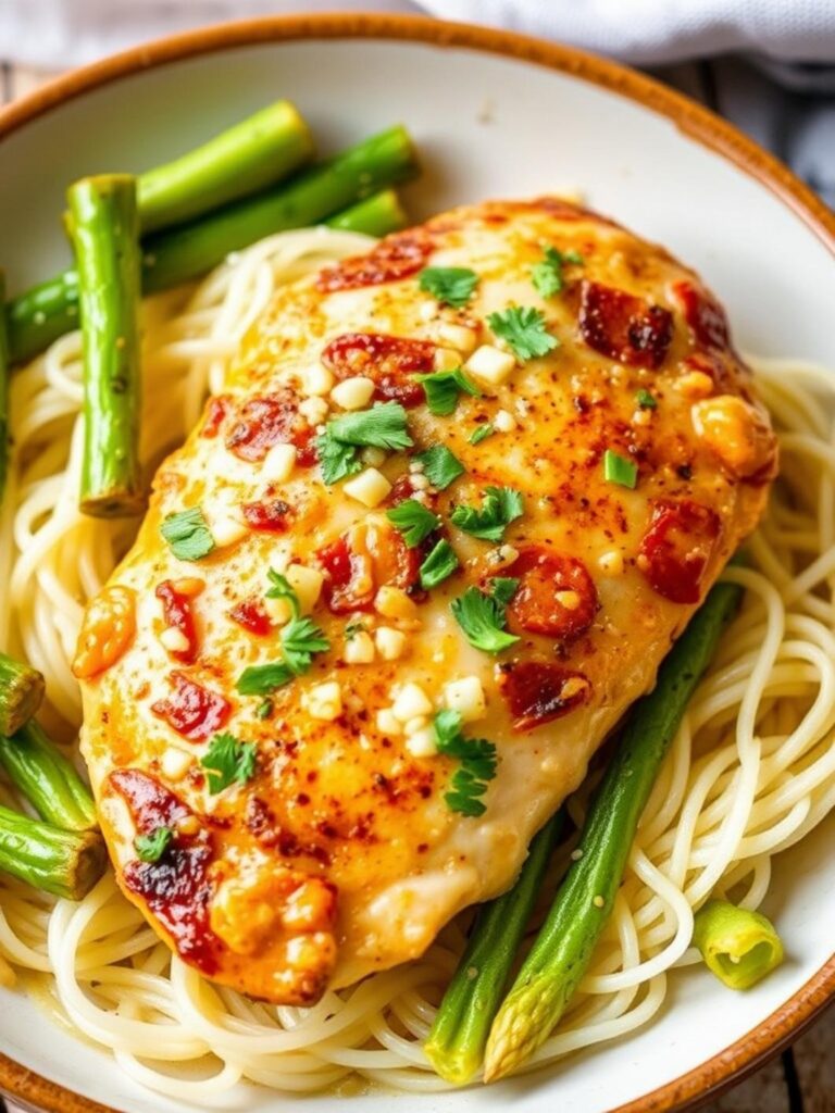 KETO GARLIC PARMESAN CHICKEN – Quick 25-Minute Dinner