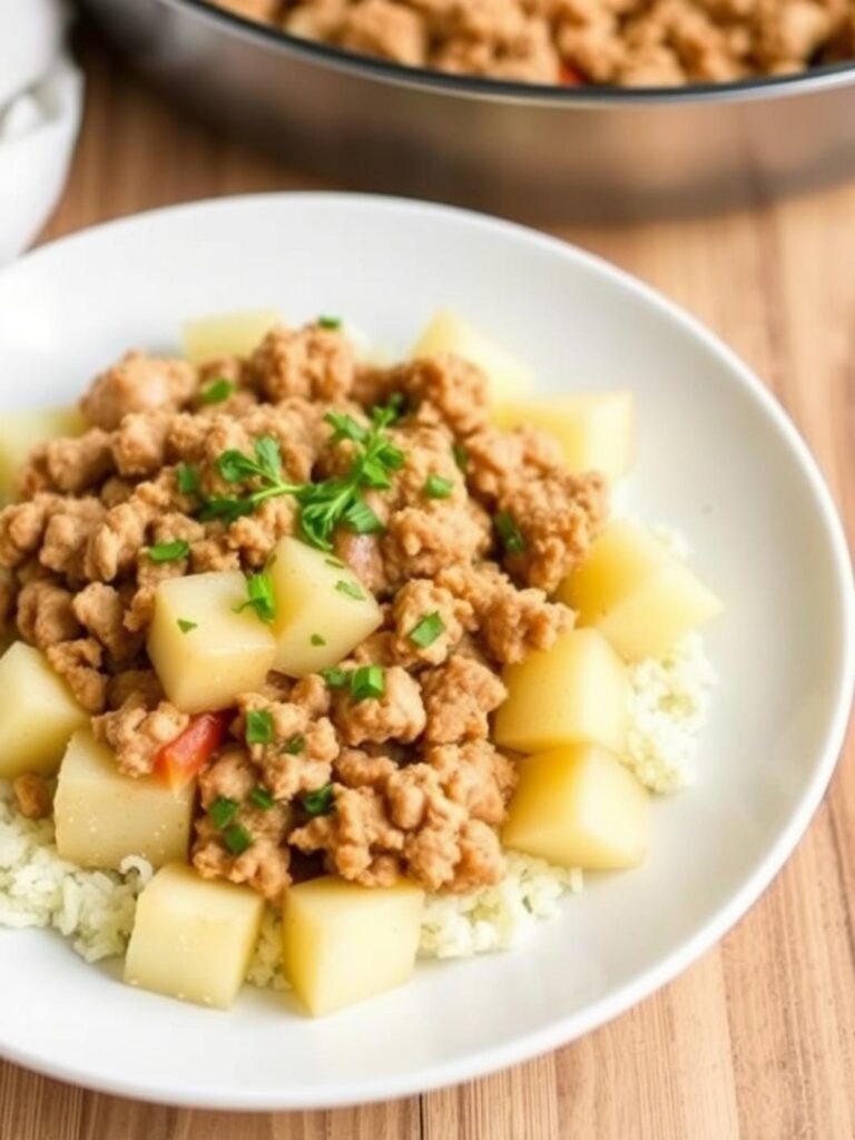 GROUND TURKEY WITH POTATOES – Simple 5-Ingredient Meal