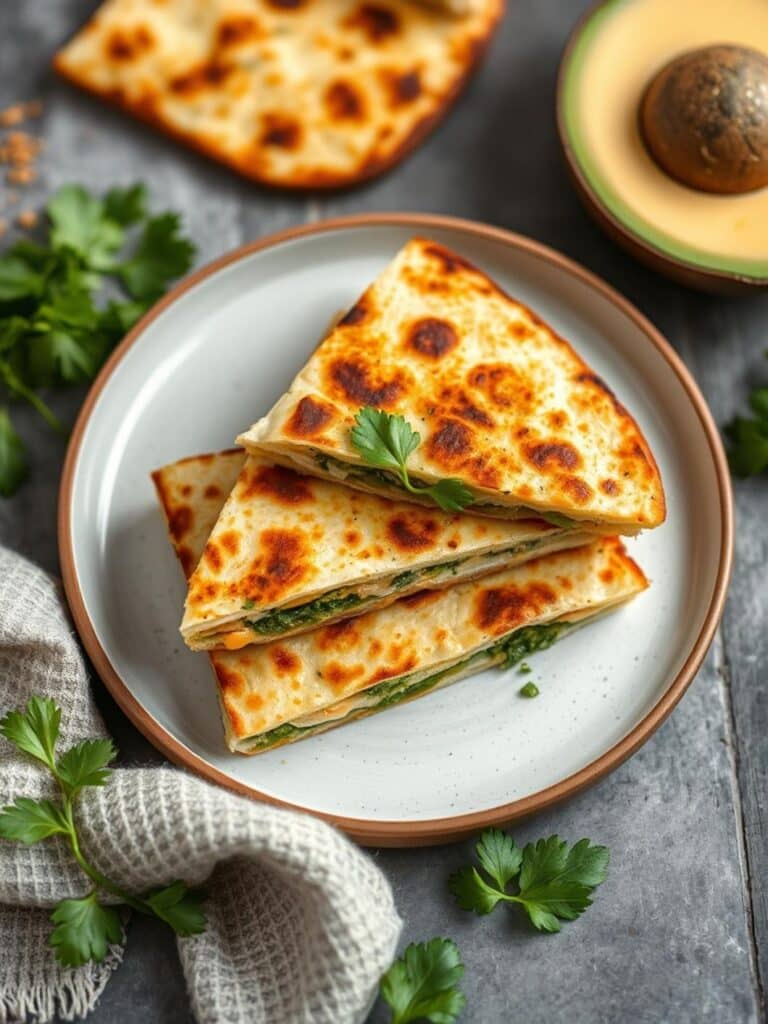 MEDITERRANEAN SPINACH QUESADILLAS – Healthy & Nutritious