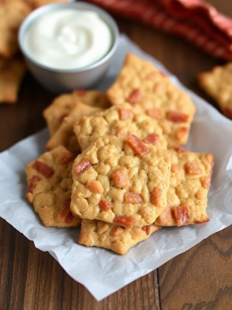 MAPLE CANDIED BACON CRACKERS – Simple & Delicious