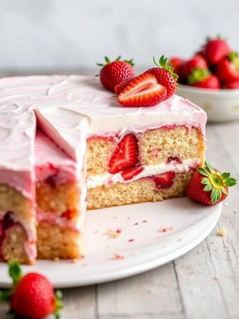 STRAWBERRY EARTHQUAKE CAKE – Easy Comfort Food