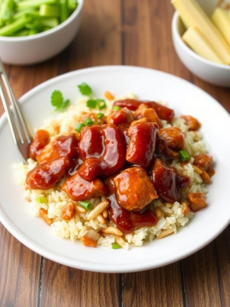 HONEY BBQ CHICKEN RICE – Classic Comfort Dish