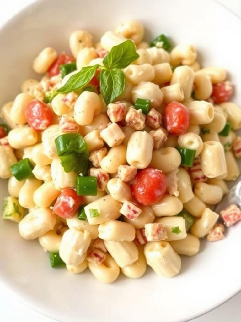CREAMY MACARONI SALAD – Simple & Delicious