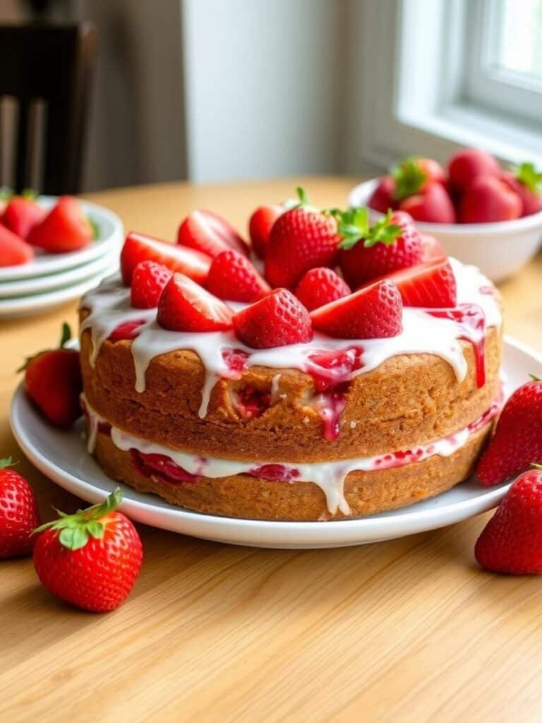 HOMEMADE STRAWBERRY CAKE – Easy Comfort Food