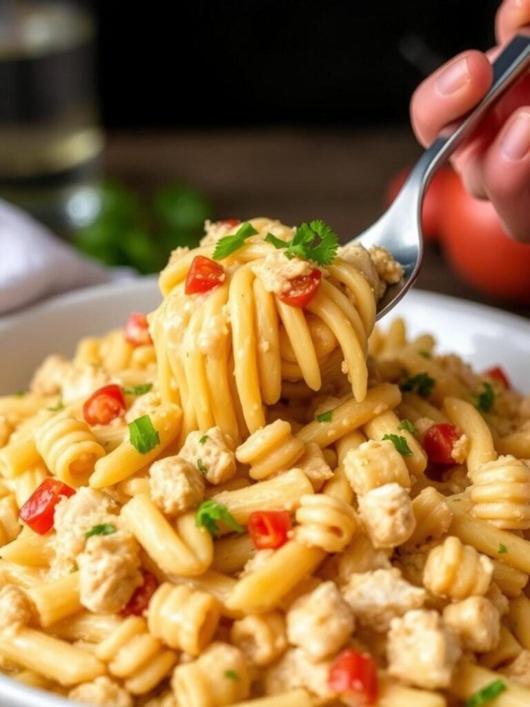 CHEESY GROUND CHICKEN PASTA – Classic Comfort Dish