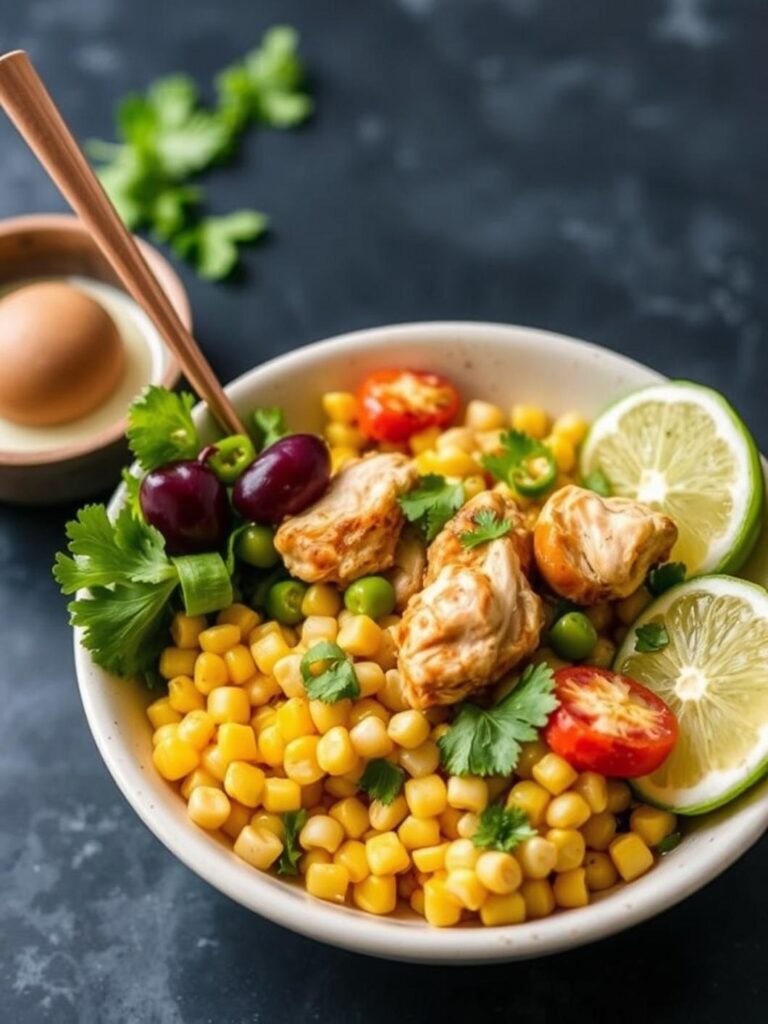 STREET CORN CHICKEN BOWL – Simple & Delicious