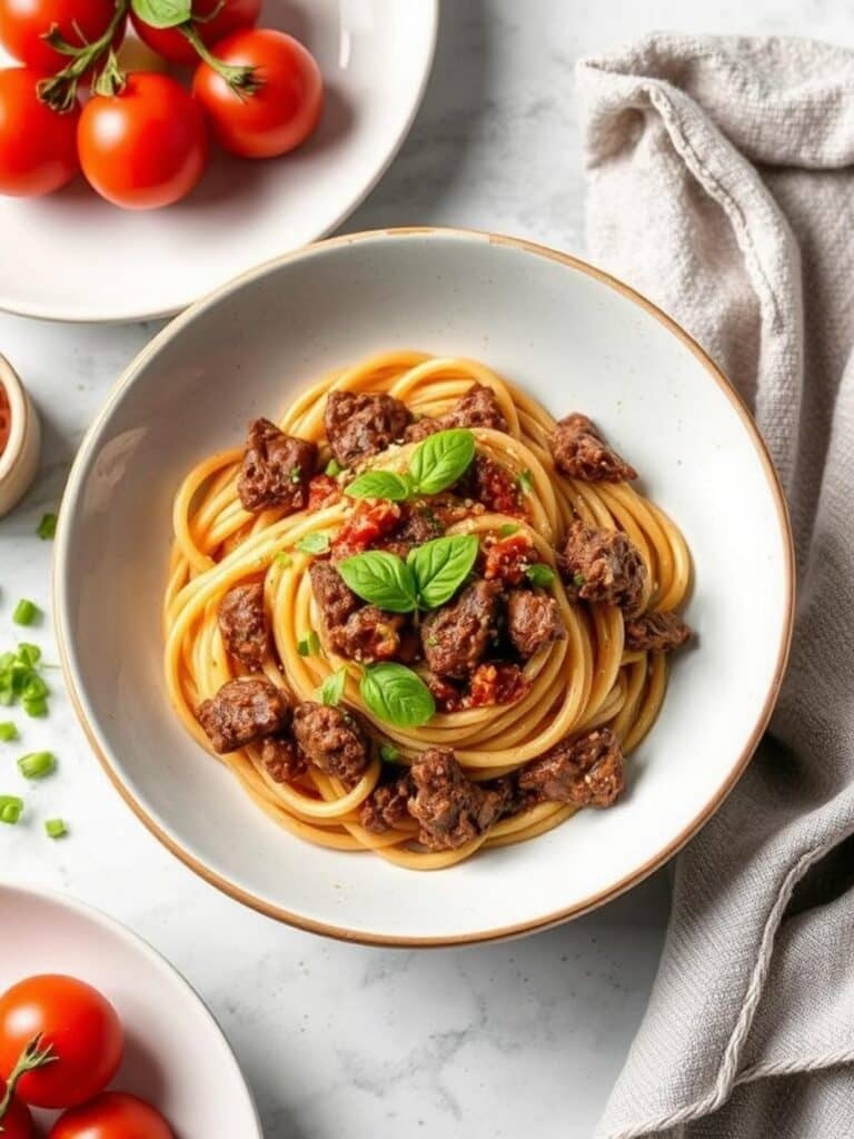 HIGH PROTEIN BEEF PASTA – Healthy High Protein