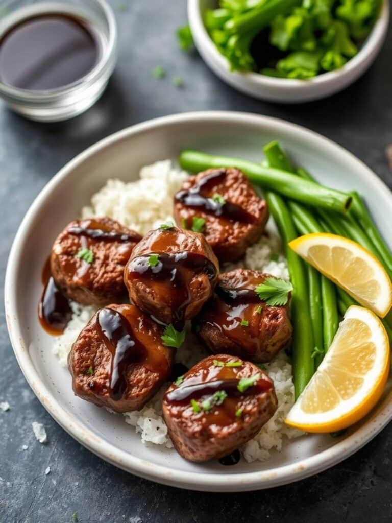BALSAMIC STEAK BITES PREP – Healthy High Protein