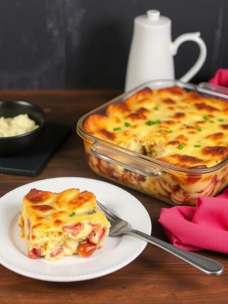 LAZY BREAKFAST CASSEROLE – Ready in Just 10 Mins