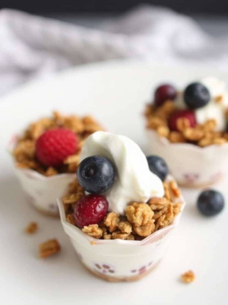Frozen Yogurt Granola Cups – Guilt-Free & Healthy