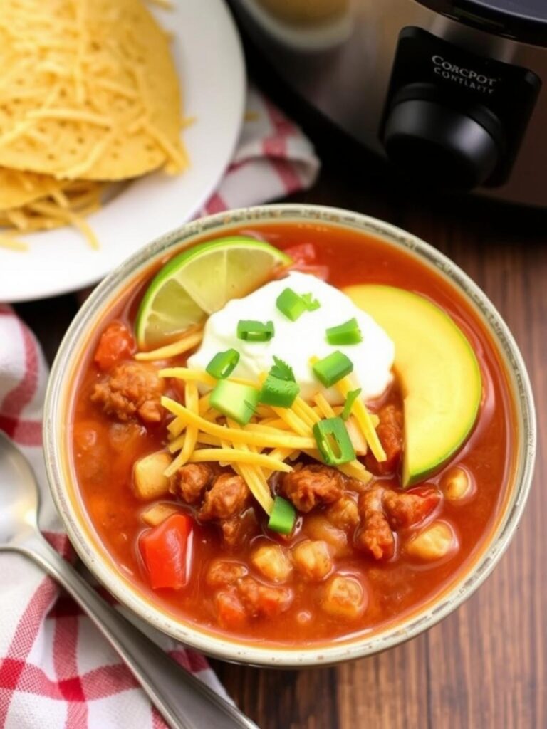 EASY CROCKPOT TACO SOUP – Best Family Dinner