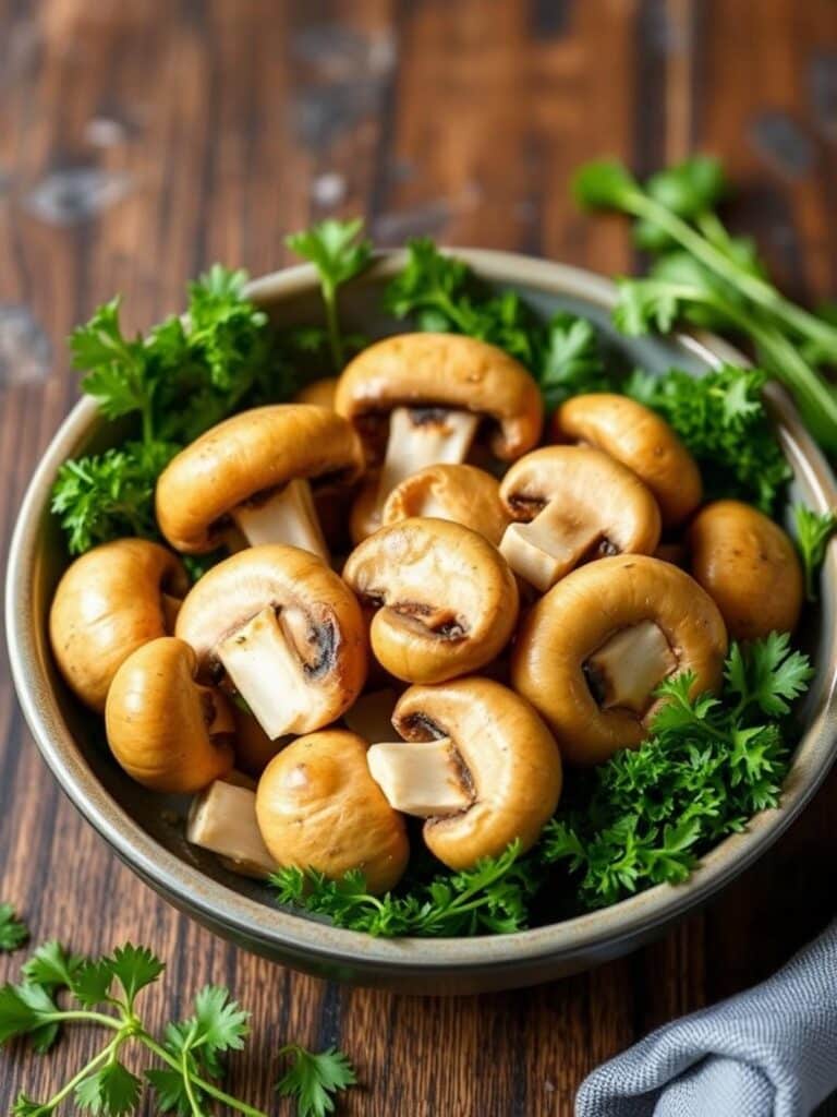 SIMPLE GARLIC MUSHROOMS – Ready in Just 15 Mins