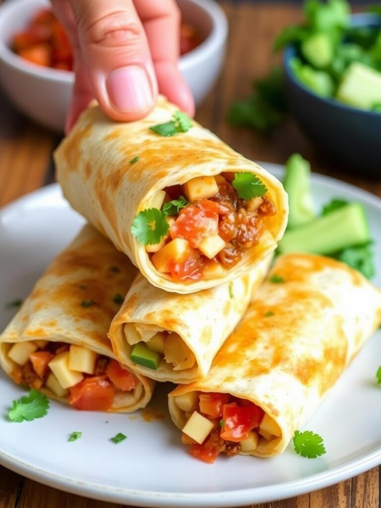 CHEESY POTATO BURRITOS – Simple & Delicious