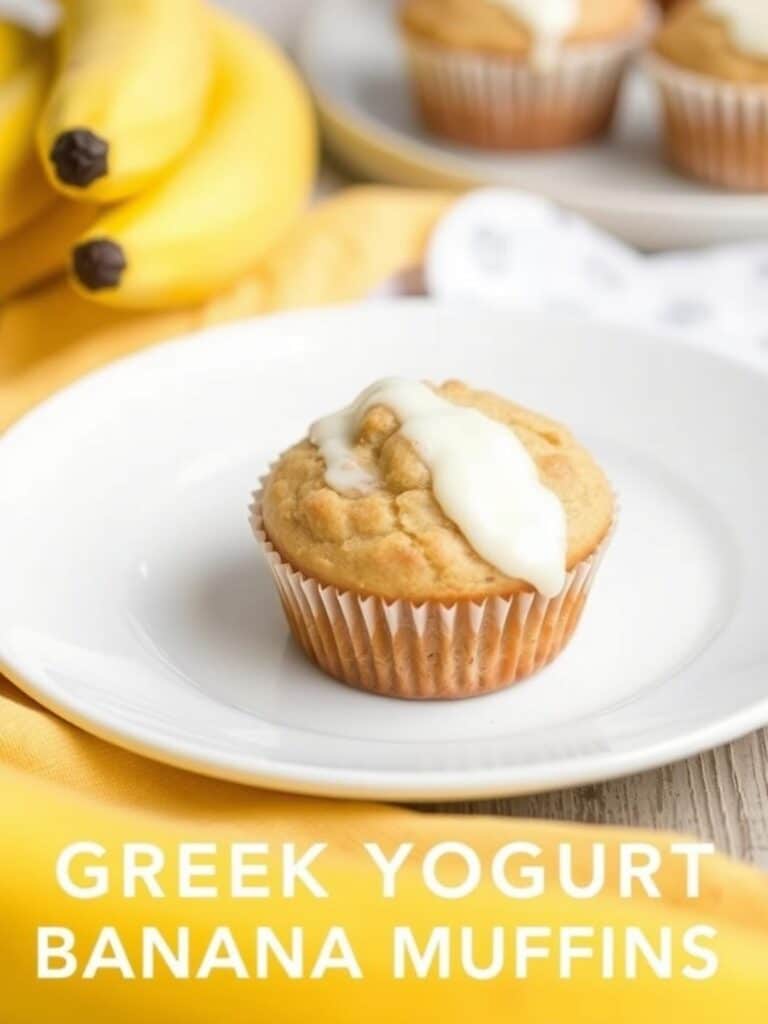 GREEK YOGURT BANANA MUFFINS – Simple & Delicious