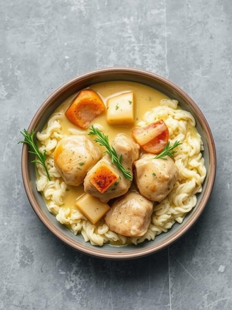 CREAMY CHICKEN THIGH DINNER – Classic Comfort Dish
