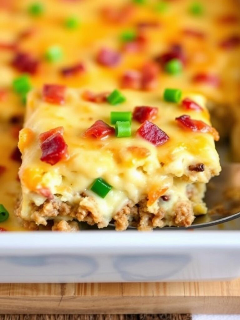 BACON CHEESEBURGER CASSEROLE – Low Carb & Delicious