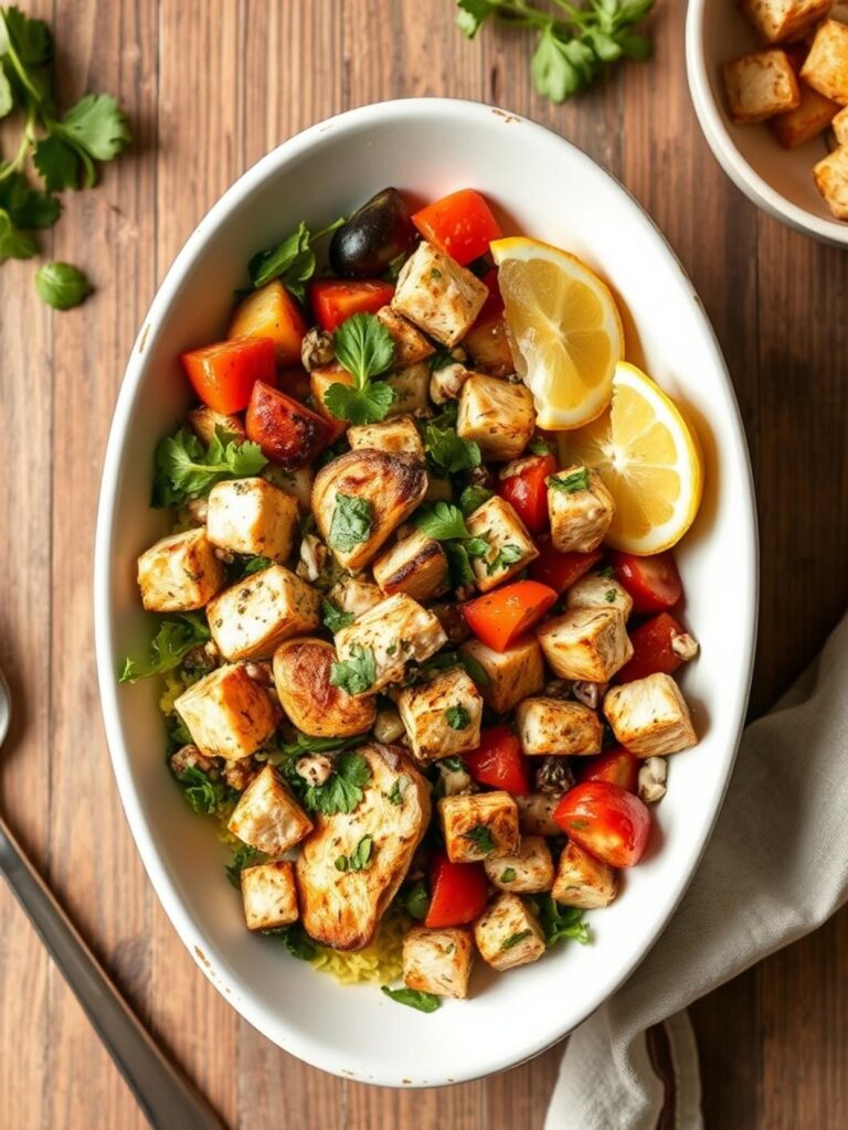 GREEK CHICKEN BOWLS – Healthy & Nutritious