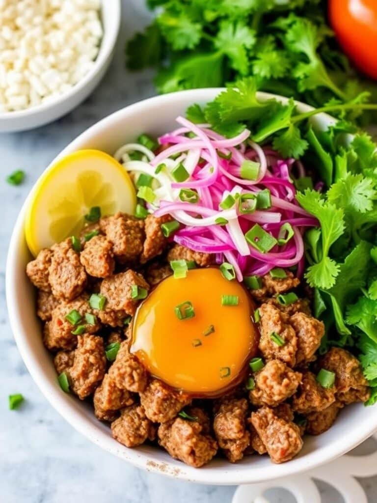 GROUND BEEF HONEY BOWL – Healthy High Protein