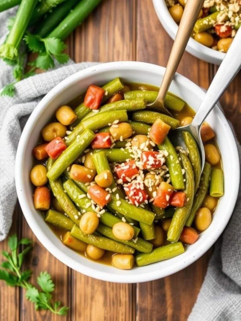 CROCKPOT KIELBASA GREEN BEANS – Simple & Delicious