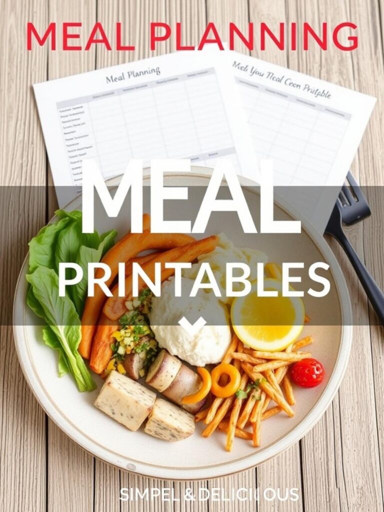 MEAL PLANNING PRINTABLES – Simple & Delicious