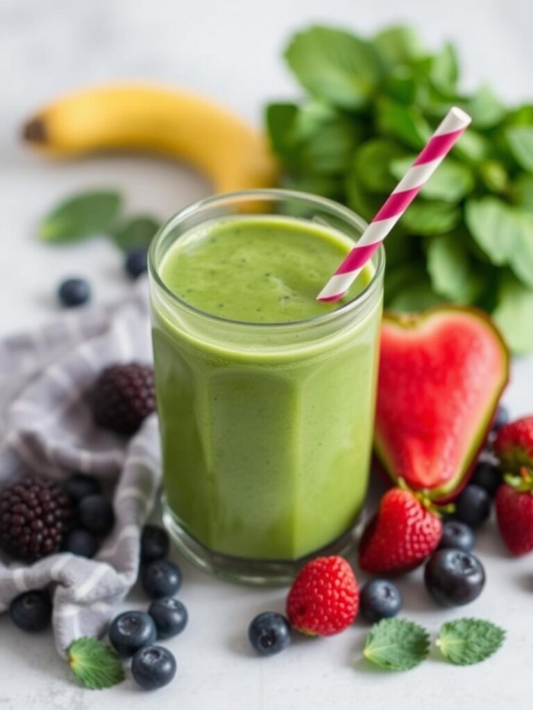 Healthy Green Smoothie For Family Mornings