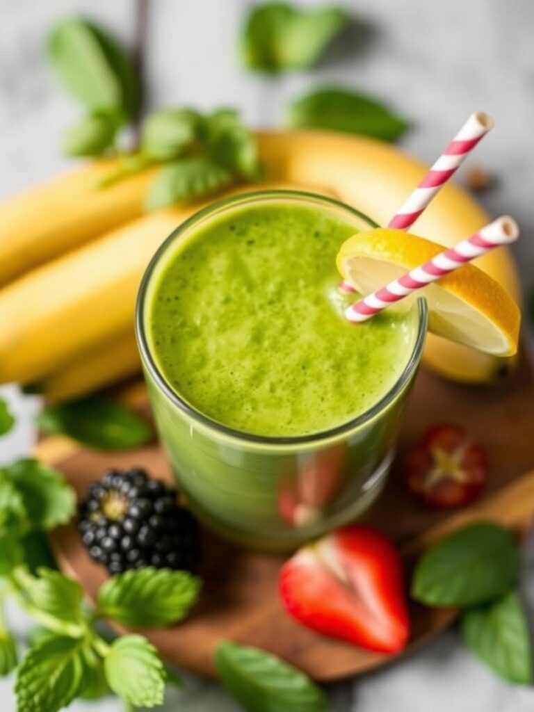 Healthy Green Smoothie For Family Mornings