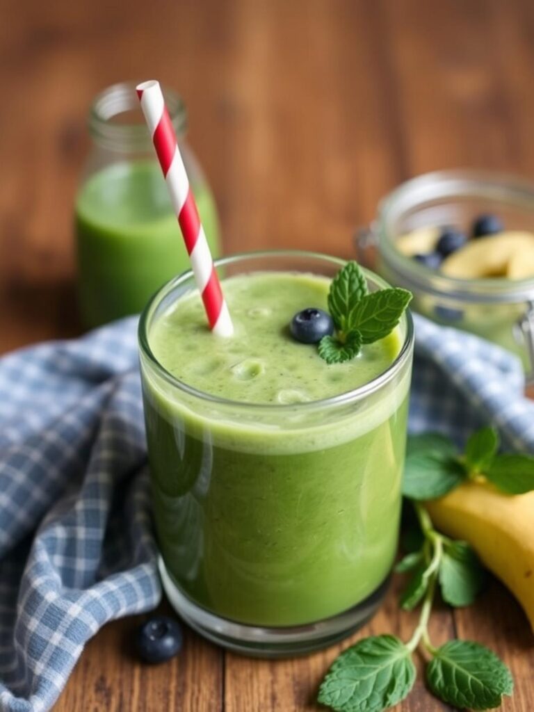 Healthy Green Smoothie For Family Mornings