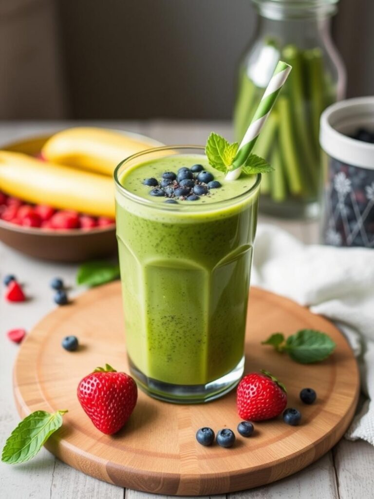 Healthy Green Smoothie For Family Mornings