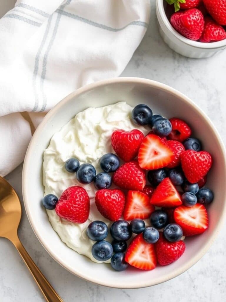 Cottage Cheese And Berry Breakfast Bowl