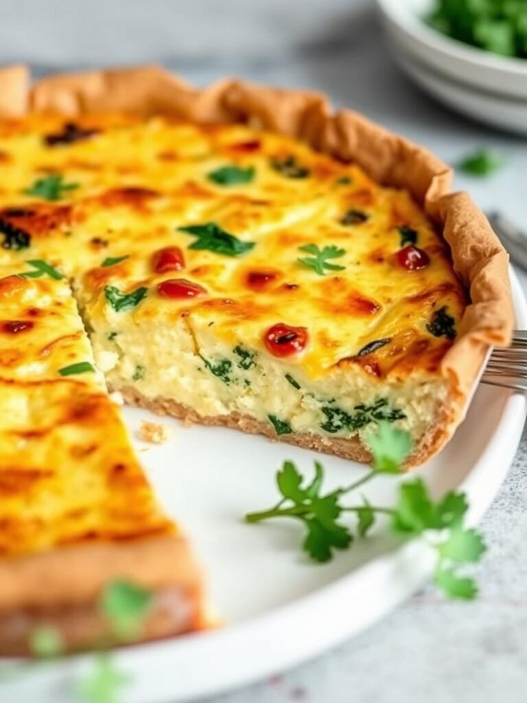 High Protein Cottage Cheese Quiche