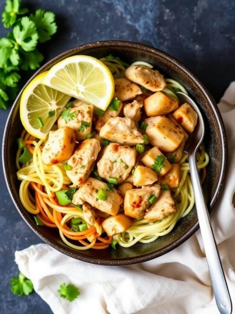 LEMON GARLIC CHICKEN BOWLS – Quick 30-Minute Dinner