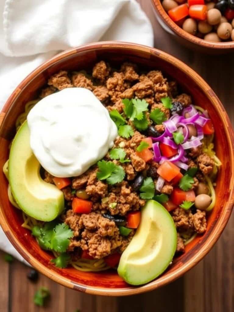 GROUND BEEF TACO BOWL – Best Family Dinner