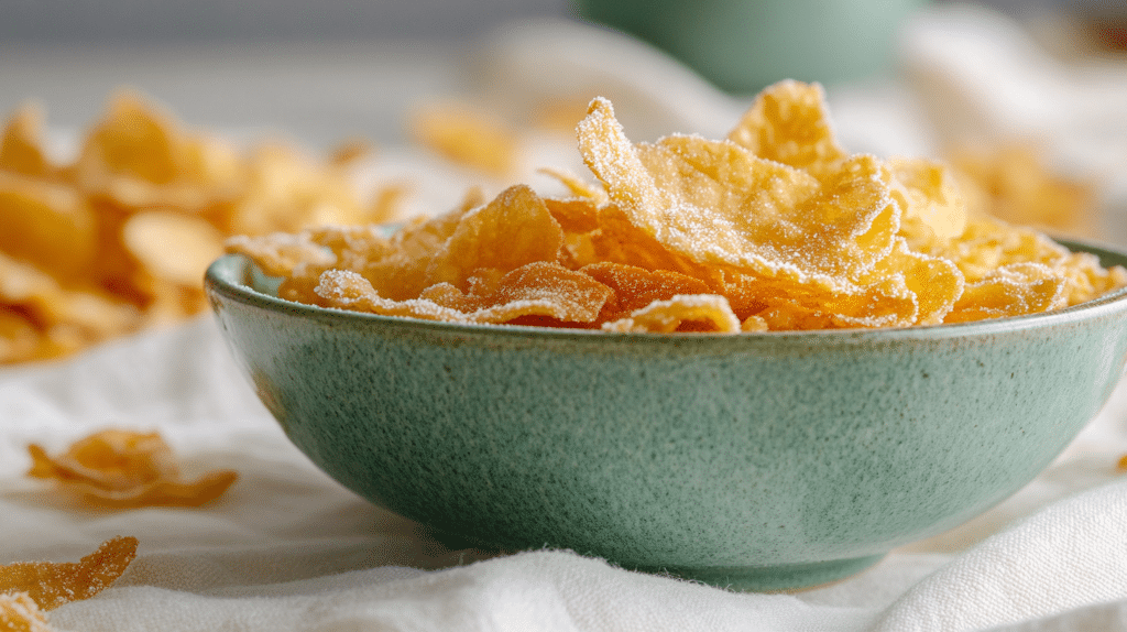 Macro shot of cereal ingredients highlighting milled corn and malt flavor
