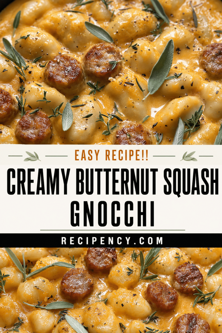 Creamy Butternut Squash Gnocchi