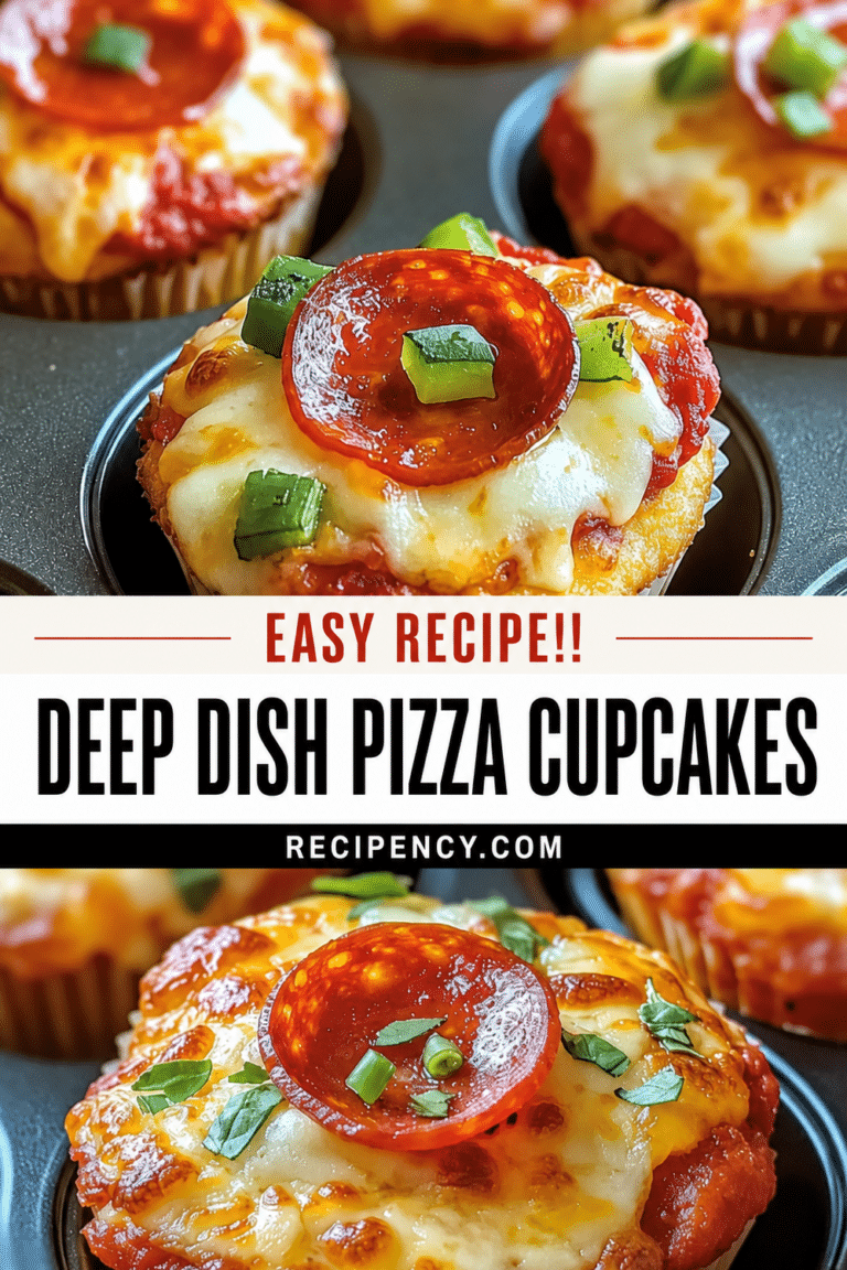 Deep Dish Pizza Cupcakes