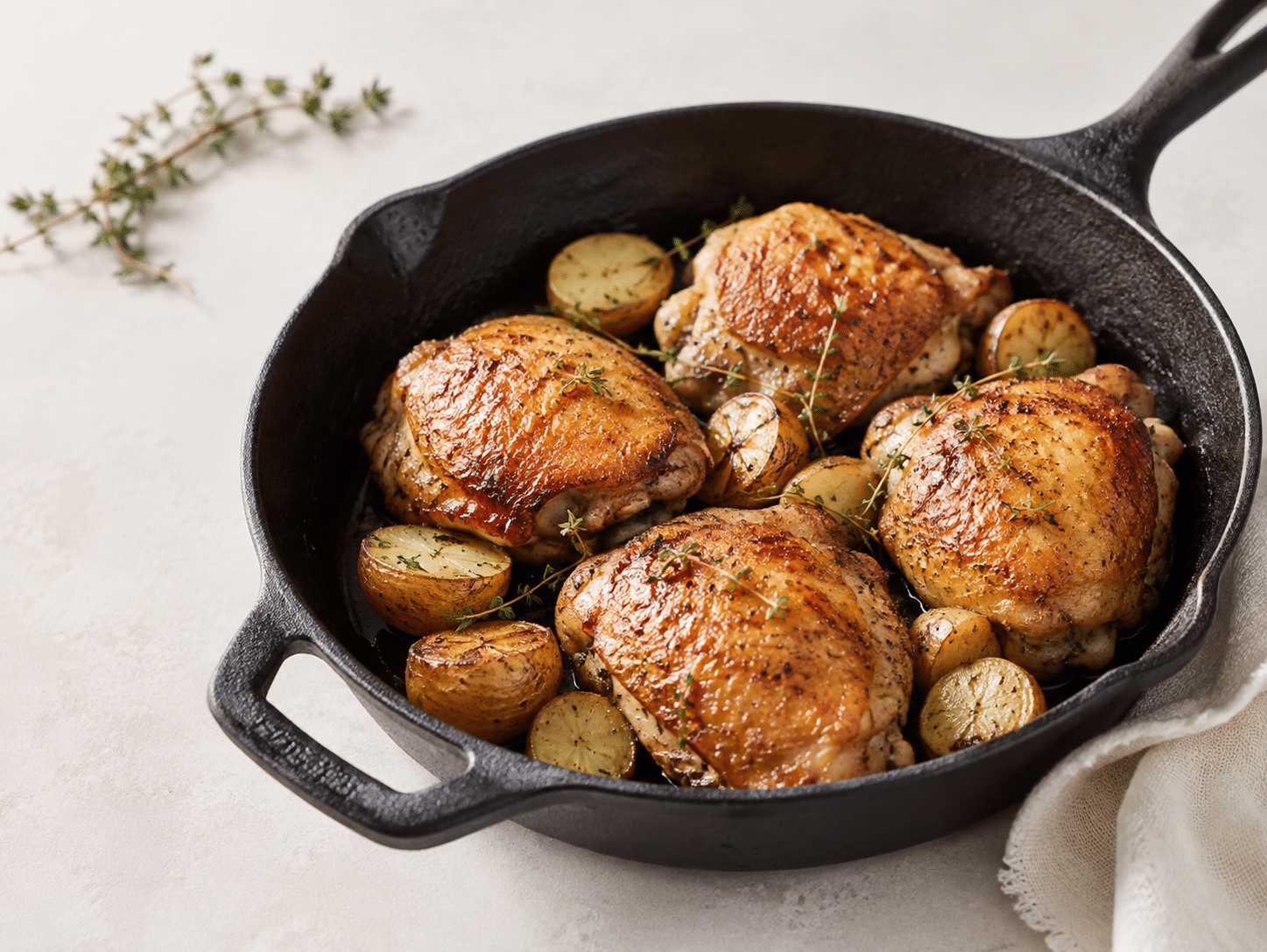 easy dinner recipes skillet chicken potatoes 09