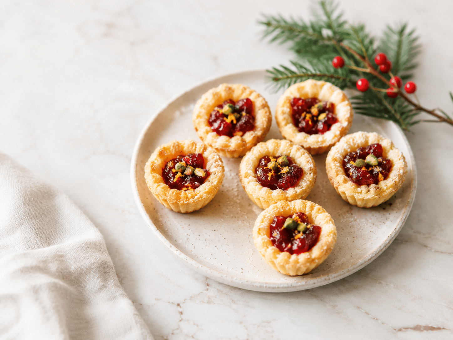 holiday recipes cranberry pistachio tartlets 11