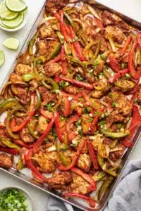 sheet pan chicken fajitas 1